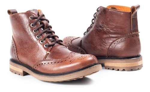 Imagen 4 de 5 de Botin Hombre Bostoniano 7001 Siete Leguas Challenger Mocka