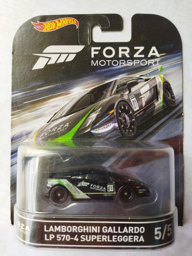 Hot Wheels Retro Lamborghini Gallardo Superleggera Forza 5/5