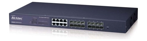 Switch Admin 24ptos Giga(16slots Sfp + 8 Rj45) Snmp-gsh2416