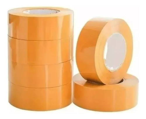 10 Rolos De Fitas Largo 4,5cm X 500mts Marrom Envi 24h Lisa