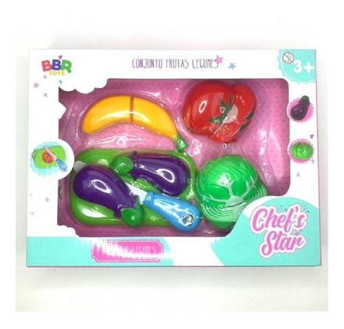 Brinquedo Conjunto Chefs Star Frutas E Legumes R2962