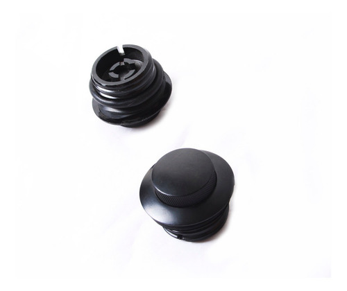 Imagen 2 de 5 de Tapones De Gasolina Doble Pop Up Negros Para Harley Davidson