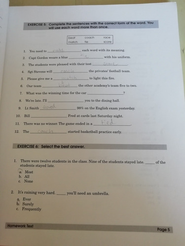American Language Course Homework Text Volume 4(us) (Usado)