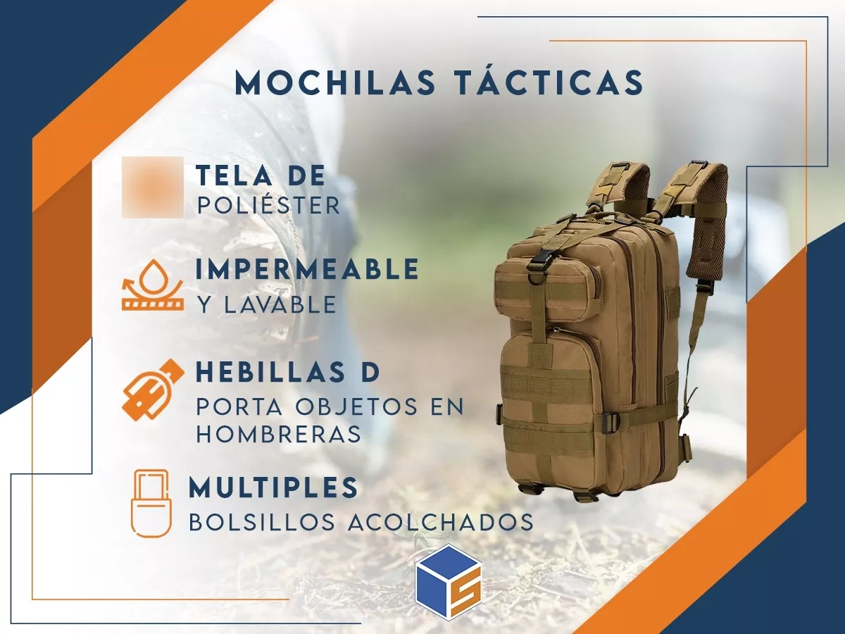 Mochila Tactica Trekking Camping Viaje Reforzada Militar