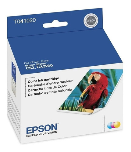 Tinta Epson T0410 Original T041020 Tricolor Stylu C62 Cx3200