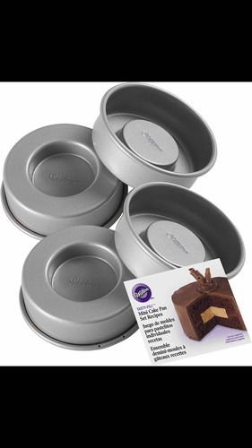 Juego De Moldes Para Mini Pasteles Rellenos 4 Piezas Wilton