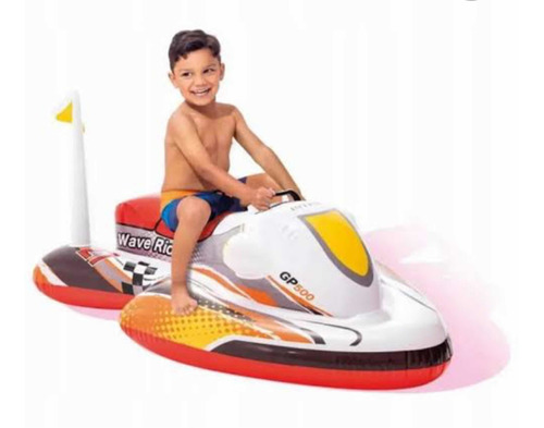 Moto De Agua Inflable Con Base Ancha Intex 57520