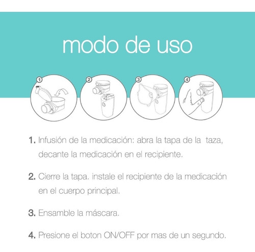 Nebulizador Maverick Ultrasónico Portatil Mesh Ne-m01l Blanco