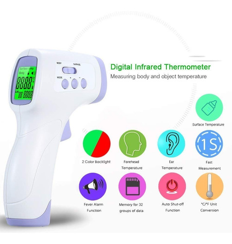 Termómetro Digital Infrarroja Temperatura Bebe Adulto Dm300