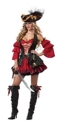 Disfraz Talla Size Plus 2x Para Mujer De Pirata Española