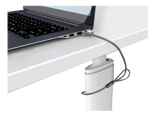 Cadeado Para Notebook Com Senha De 4 Dígitos E Cabo De Aço