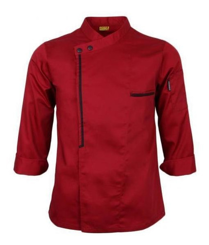 2 Chaqueta Vintage Rojo Chef Abrigos De Manga Larga Hotel