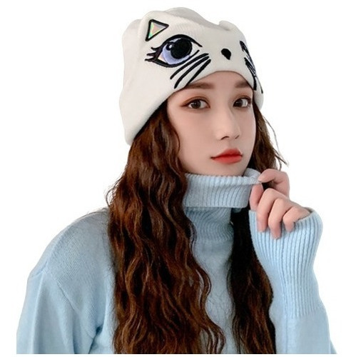 Gorrito De Gatito Con Orejas Y Ojos Tiernos Kawaii Lolita