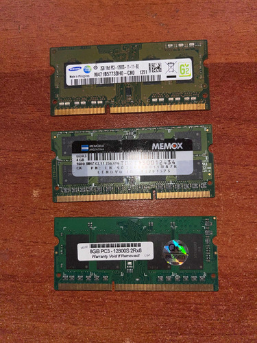 Memoria Ram Para Laptop 2, 4 Y 8 Gb Ddr3