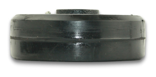 Kit Roda Ferro Borracha R 62 250kg C/ Rolete 5/8 Pol (2 Un)