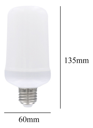 Bombilla Led Flame, Base De Lámpara Led Estándar E27, Efecto