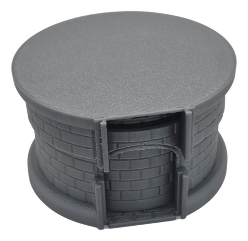 Torre De Dados Juego De Mesa Rol Medieval Tower Dice Plateado