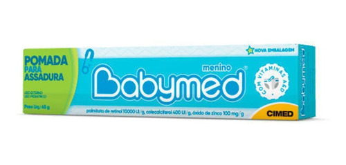 Pomada Para Assaduras Babymed Azul 45g