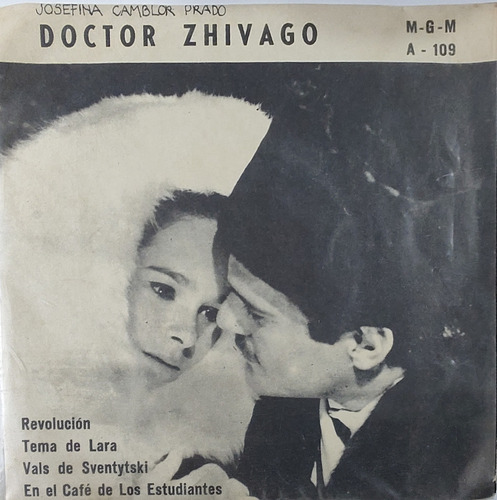 Vinilo Ep De La Película Doctor Zhivago(az163n27