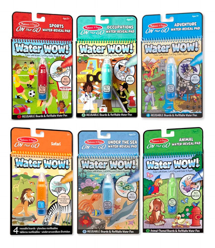 Melissa Doug On The Go Water Wow Blocs De Actividades