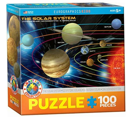 Rompecabezas El Sistema Solar 100p Eurographics Kids Saturno
