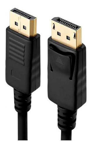 Imagem 5 de 6 de Kit 5 Cabo Displayport 1.2a 144hz 4k Blindado1.8 Mt Lt-115