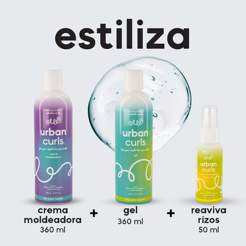 Pack Crema Modeladora Y Gel Urban Curls + Regalo Sorpresa