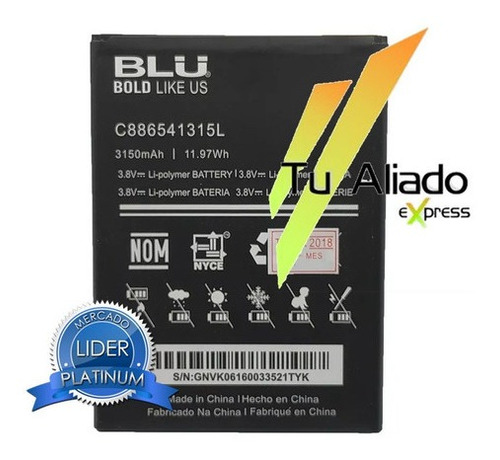 Bateria Blu C886541315l Vivo Xl V0030uu 3150mah Original