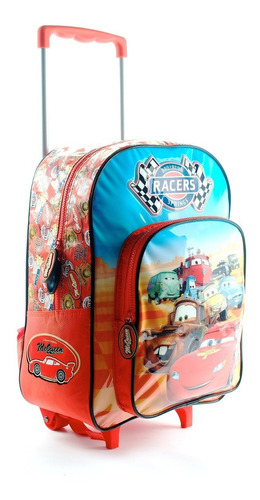 Mochila Carro Grande 16puLG. Disney Cars Wabro Mundo Team