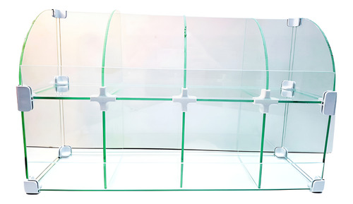 Baleiro De Vidro 0,50 X 0,30 X 0,15 Conectivos Cor Branco