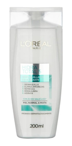 Desmaquillante Equilibrante Loreal Hidra Total 5 Piel Mixta