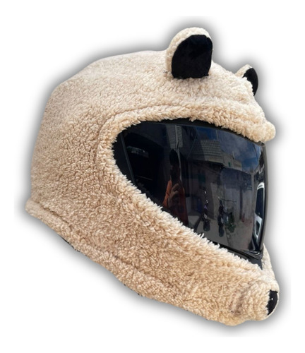 Accesorio Para Casco Funda Ajustable Oso Beige