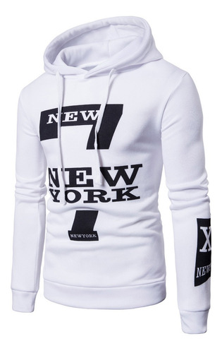 Sudadera Casual Para Hombre New York