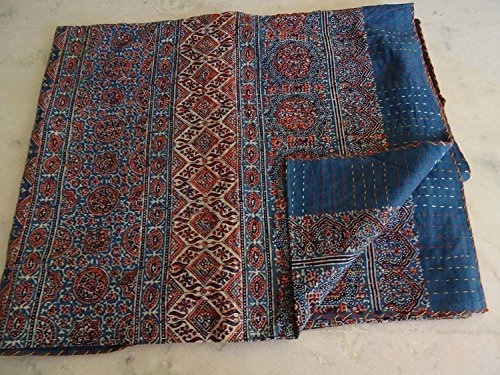 Sophia-art Queen Size Hand Block Print Kantha