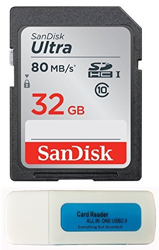 Sandisk 32gb Sd Tarjeta De Memoria Ultra Sdhc Para Canon Pow