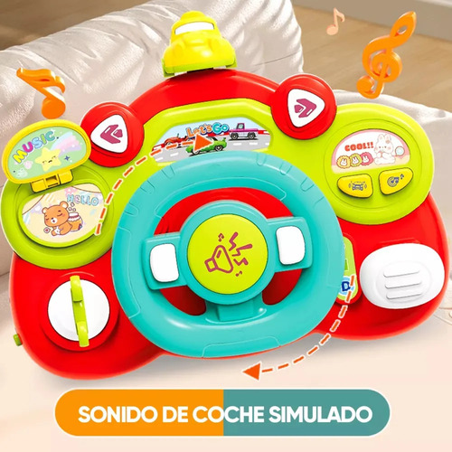 Juguete Volante Para Bebe Con Luces Y Sonido Conejo Lindo Rojo