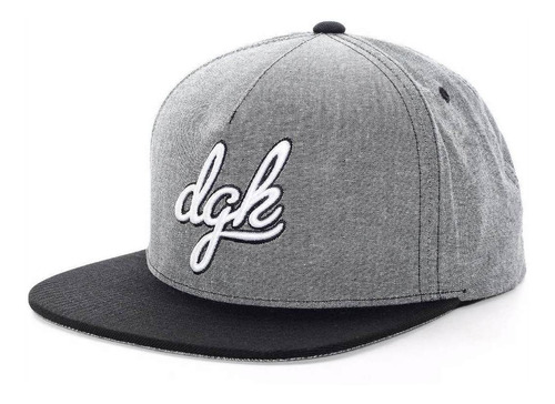 Boné Dgk Schoolyard Grey Snapback Skate