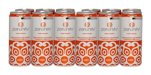 Zerenity Drink Mango 250 Ml, 12 Pack, Nueva Relax Drink