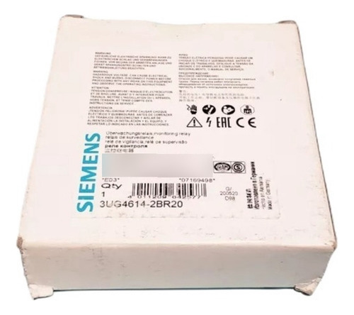 Siemens Relay Monitoreo De Fase Mod. 3ug4614-2br20