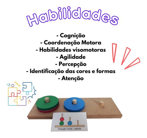 Torre De Londres +12 Fichas De Desafio Teste Psicopedagógico