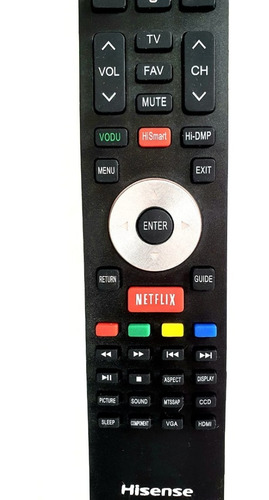 Control Remoto Genérico Hisense Rm-826 Botón Netflix Vudu