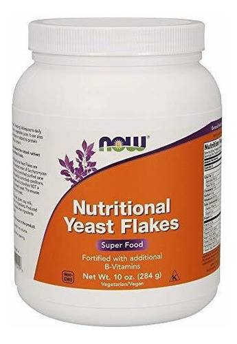 Now Nutritional Yeast Flakes, 10 Onzas