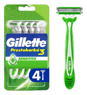 Rastrillos Desechables Gillette Prestobarba 3 Con 4 Piezas