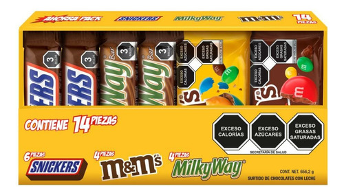 Milky Way Snickers M&ms Dulce Fiestas Surtido Chocolates Mar