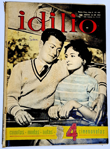 Idilio / N° 435/ Año 1957/ Ricardo Passano Y Lili Gacel