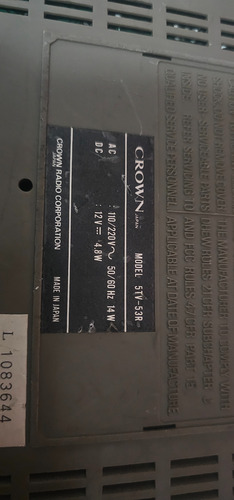 Radio Crown , Tv ( Leer) Marrón Claro