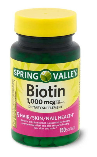 Spring Valley - Biotin - 1000 Mcg - Unidad a $600
