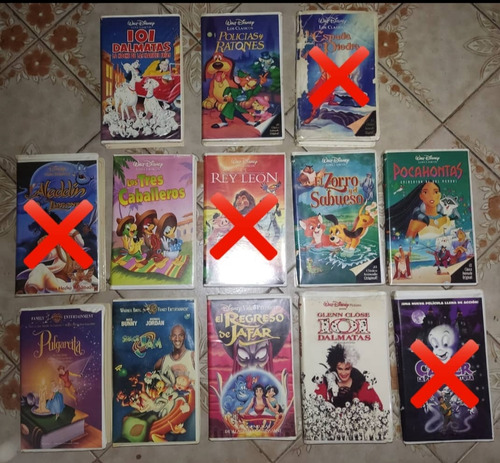 Películas Vhs Disney Originales.