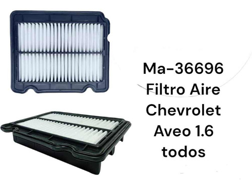 Filtro Aire Tipo Panel Chevrolet Aveo  Todos 