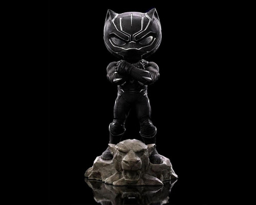 Boneco Action Figure Estatua Pantera Negra Marvel Minico